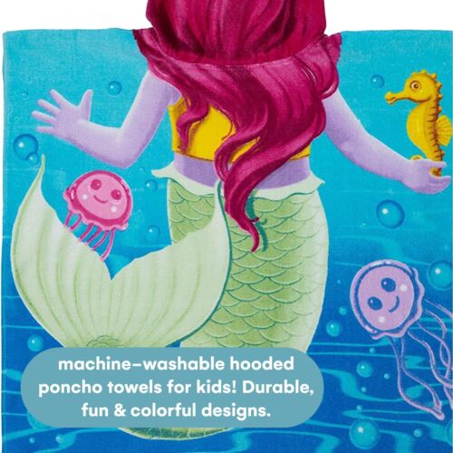 Poncho Beach Towels for Kids Towels with Hood Hooded Bath Towel for Baby Tod... - Picture 6 of 6