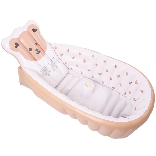 PVC Toddler Bath Tub Solid Support Inflatable Baby Bathtub Baby Bath Tub[· - Picture 11 of 11