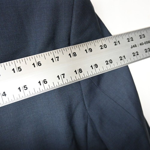 Pronto Uomo Platinum 42L Blue 100% Wool Mens Blazer Suit Jacket Sport Coat - Picture 10 of 12