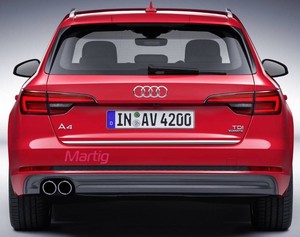 Audi A4 B9 Avant 8w5 8wh 15 Chrom Zierleiste Heckleiste