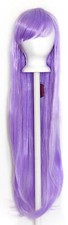 40'' Long Straight with Short Bangs Lavender Purple Cosplay Wig NEW
