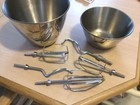 Sunbeam Stainless Steel Mixing Bowls and 5 attachments
