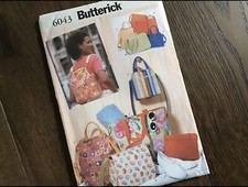 Butterick 6043 Four Reversible Bags Sewing Pattern UNCUT