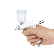 OPHIR 0.3mm Makeup Airbrush Kit Sprayer for Beauty Cosmetic Tattoo Hobby White