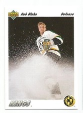 ROB BLAKE 1991-92 UPPER DECK ART CARD NM-MT+/NM-MT CONDITION
