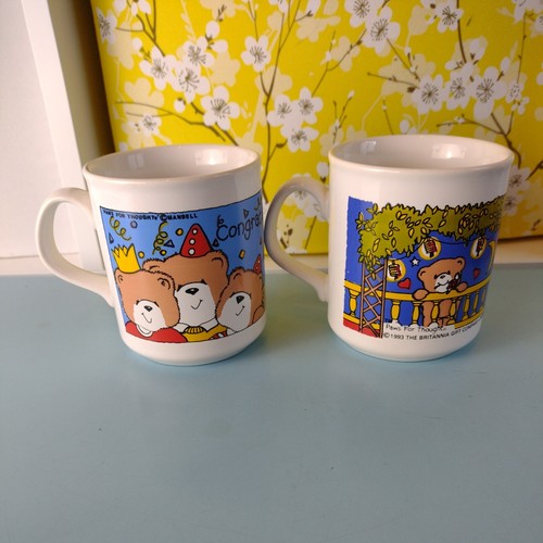 4 x Vintage 90's Paws for Thought Mug Bundle Retro Christmas Congratulations - Picture 4 of 12