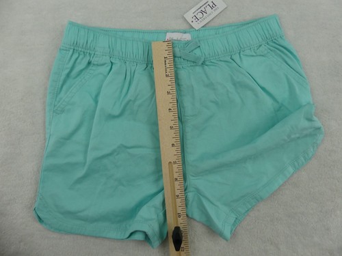 The Childrens Place Shorts Girls 12 Mellow Aqua Cotton Twill Elastic Waistband - Picture 7 of 13