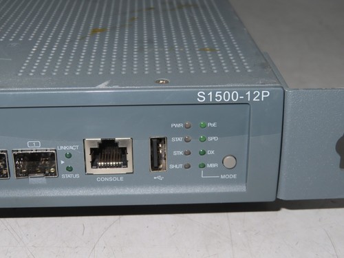 Aruba S1500 S1500-12P switch 12 porte accesso mobilità GigE PoE+ ARSW1512 - Foto 2 di 4