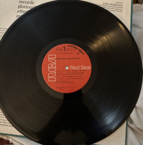 Jussi Bjoerling Operatic Duets with Robert Merrill AGM1-4889 RCA Vinyl Record - Picture 3 of 4