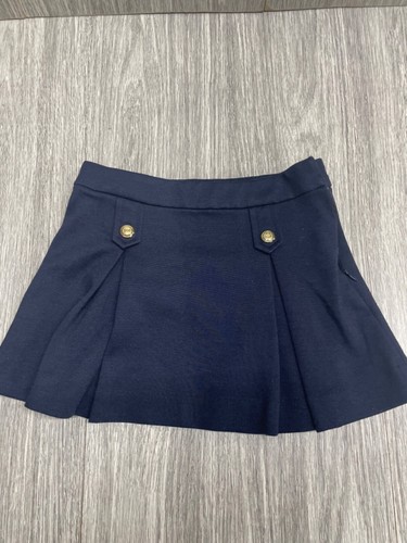 Jacadi Paris girls size 4 blue zip side sailor pleated skirt good condition - Picture 3 of 12