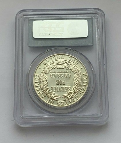 1996 S SILVER NATIONAL COMMUNITY SERVICE PCGS 69 DCAM SILVER 1$ DOLLAR COIN - Picture 3 of 4