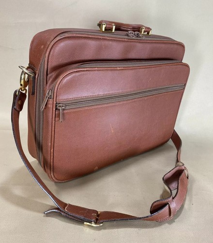 LUCIANO BARBERA braune Leder 16" Aktentasche Laptoptasche Business Messenger Bag - Bild 2 von 12