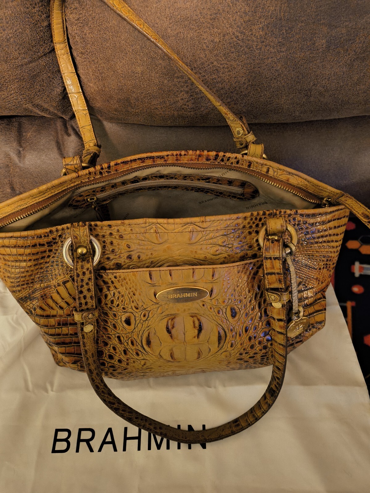 Brahmin Handbag With Matching Wallet - image 1