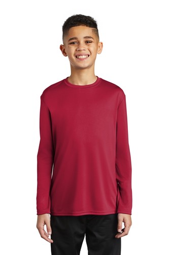 Port & Company PC380YLS Youth Long Sleeve Moisture Wicking Performance T-Shirt - Picture 5 of 8