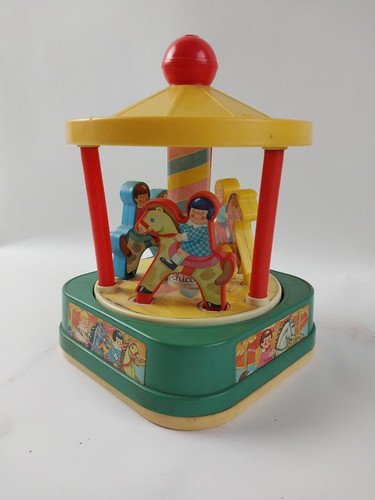 Chicco Vintage Carousel Preschool Musical Kids Merry Go Round - Picture 1 of 13