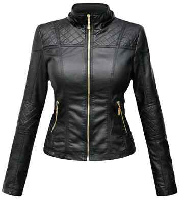 Leather Lambskin Stylish Casual Fit Motorcycle New Women Jacket Black Handmade