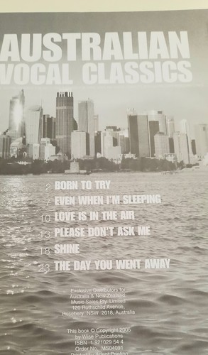 Aust. Vocal Classics.6 songs Farnham/Amorosi/JPYoung/Goodrem/+ FREE POST AUST - Picture 3 of 4