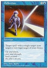 Deflection Light Play, English Magic the Gathering MTG 5th Edition