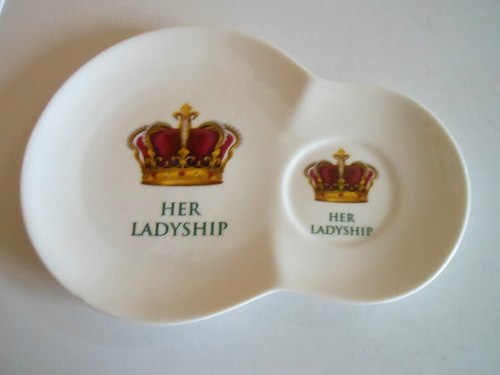NEW LESSER & PAVEY LTD/LEONARDO SNACK & DRINK FINE CHINA PLATE- HER LADYSHIP
