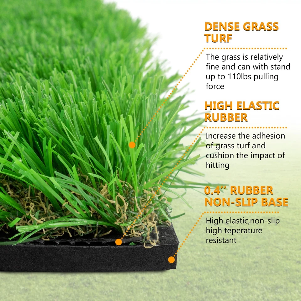 10x5ft Golf Training Mat Putting Green Turf 3 Holes 3 Flags Cups Indoor Outdoor - Image 3 of 4