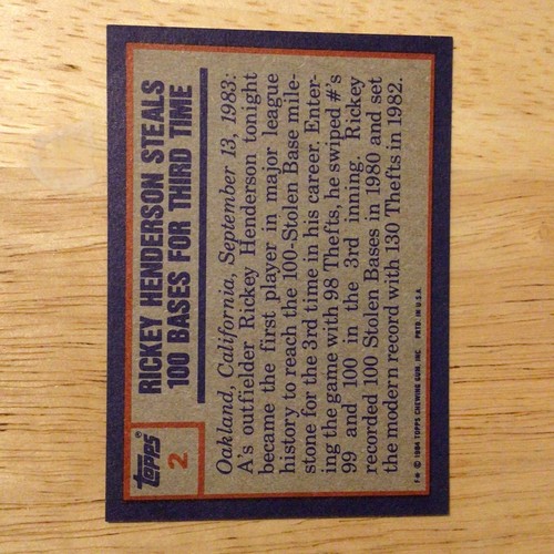 Rickey Henderson Base/Inserts - You Pick - $1.50 or 2 Card Minimum - Picture 15 of 282