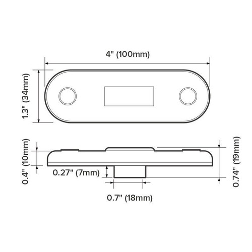 12X 12V LED Round/Oblong/Diamond RV Trailer Truck Side Marker Light Series - Picture 22 of 32