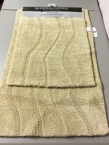Chesapeake Merchandising Beekman Home 2 Pc Cotton Bath Mat Rug Set 77v Ebay [ 300 x 225 Pixel ]