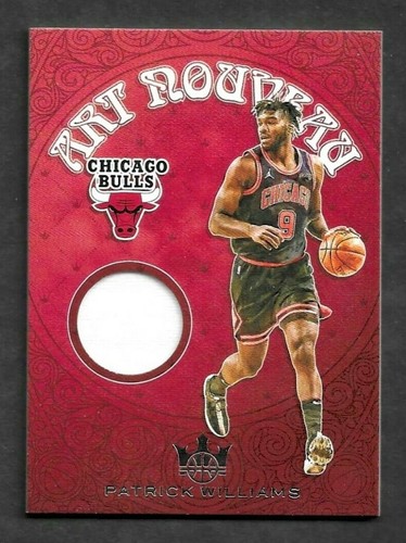 PATRICK WILLIAMS 2020-21 COURT KINGS ART NOUVEAU JERSEY ROOKIE CHICAGO BULLS RC - Picture 1 of 2