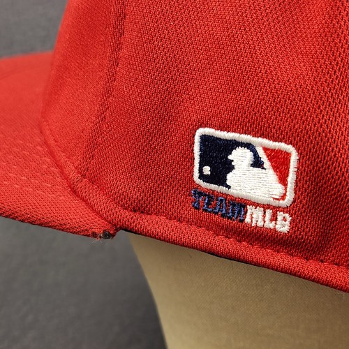 Los Angeles Angels Hat Fitted M / L Stretch Red Cap MLB Baseball Embroidered - Picture 3 of 11