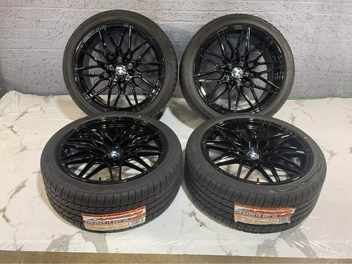 19x8.5 19x9.5 Gloss Black M Style Wheels 5x112 Rims Tires BMW 3 4 5 M2 ...