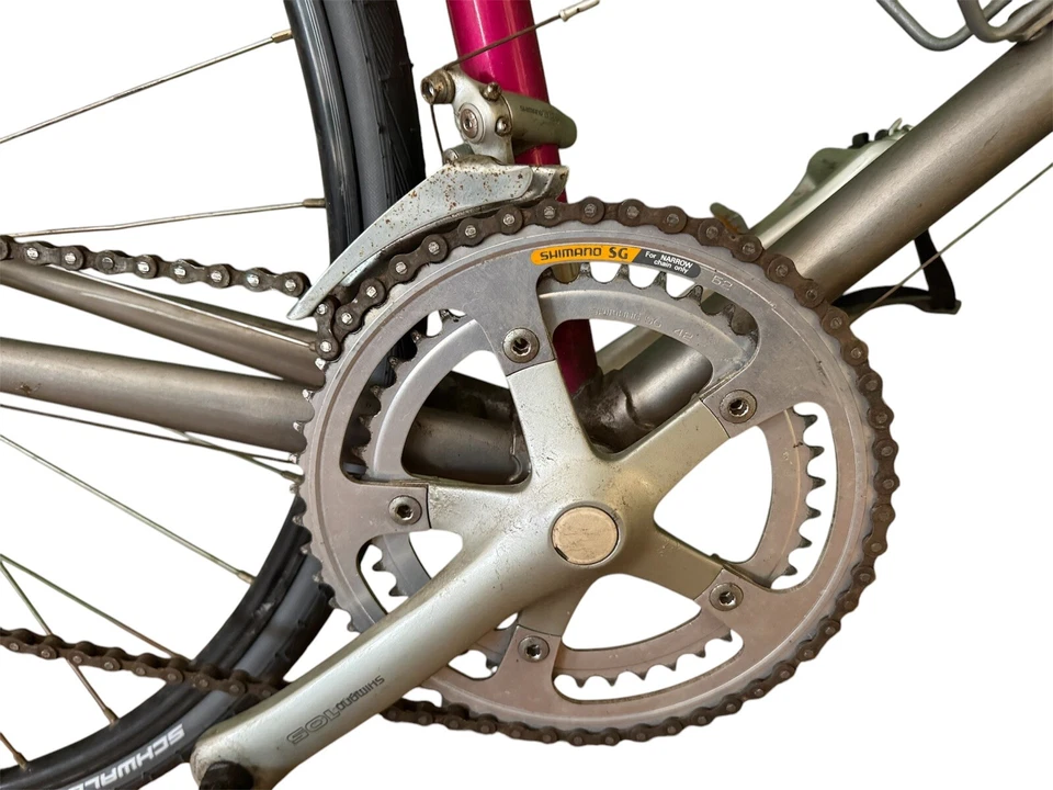 Bicicleta Bianchi Alfana 54 cm, pneus e tubos novos, 93, vermelha - Imagem 3 de 4