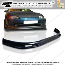 For 92 93 94 95 Honda Civic EG Sedan MU MUG Style Front Bumper Lip Chin Spoiler