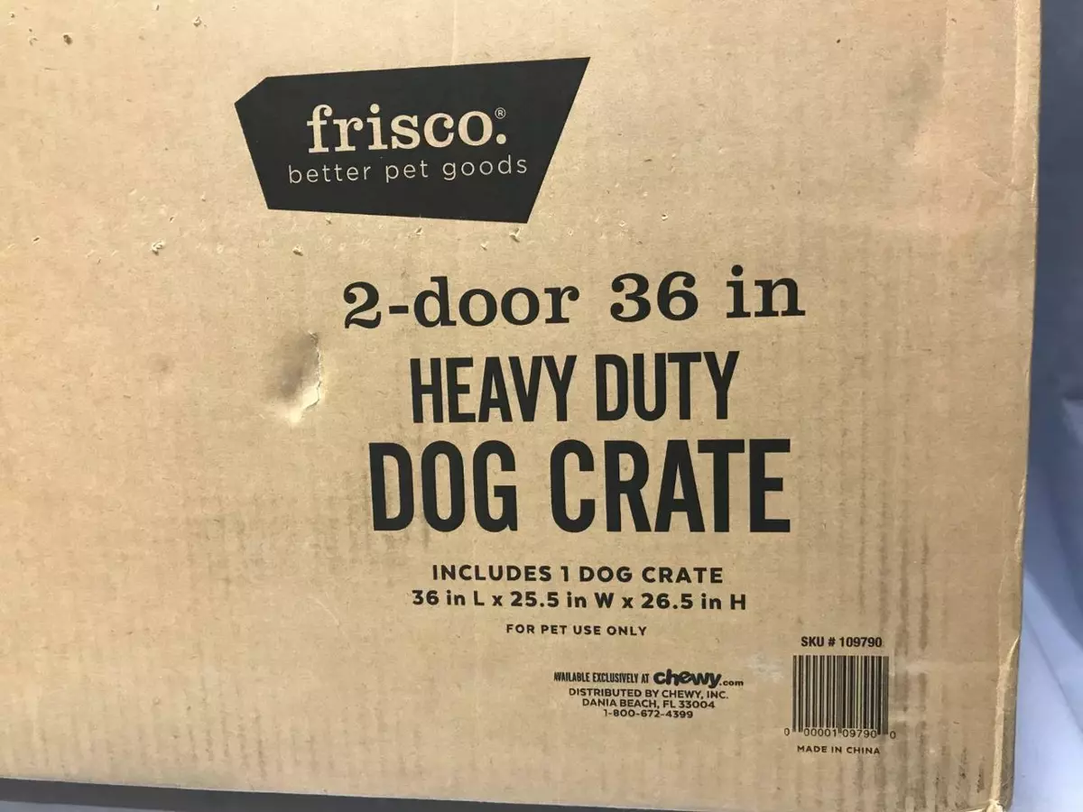 Frisco HEAVY DUTY DOG CRATE 2 Door 36 in 109790 eBay