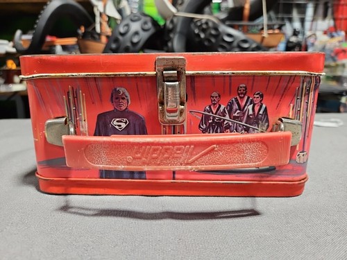 1978 Superman DC Aladdin Collectible Metal Lunchbox with Thermos. Free Shipping. - Picture 2 of 15