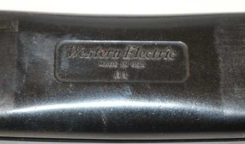 Telefono rotante vintage Western Electric 500 Bell System nero con poggiaspalle - Foto 12 di 19