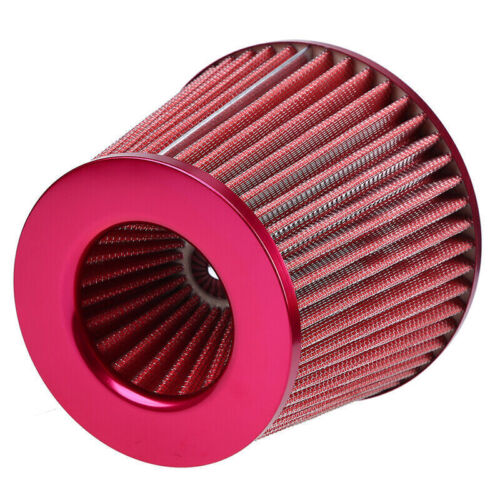 Filtro de admisión de aire frío para automóvil tubería de inducción de aluminio sistema de manguera de flujo de alimentación rojo - Imagen 14 de 17