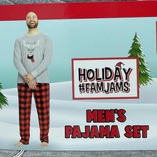 HOLIDAY FAMJAMS Men's Pajamas Reindeer
