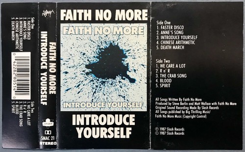 Faith No More INTRODUCE YOURSELF Cassette SMAC21 **TESTED** VG+/VG+ CONDITION - Picture 8 of 9