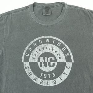 Carrowinds-Comfort-Colors-T-Shirt-MEDIUM-Nicely-Faded-Dark-Gray-Charlotte-NC
