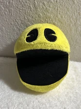 Pac-Man Yellow Black 5 Inch Plush By Paldone Products Ltd Makes Game Sounds
