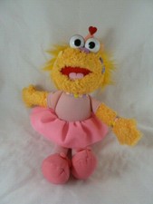 Zoe Pink Ballerina Plush Doll Muppets Sesame Street Live 11" TuTu Crown