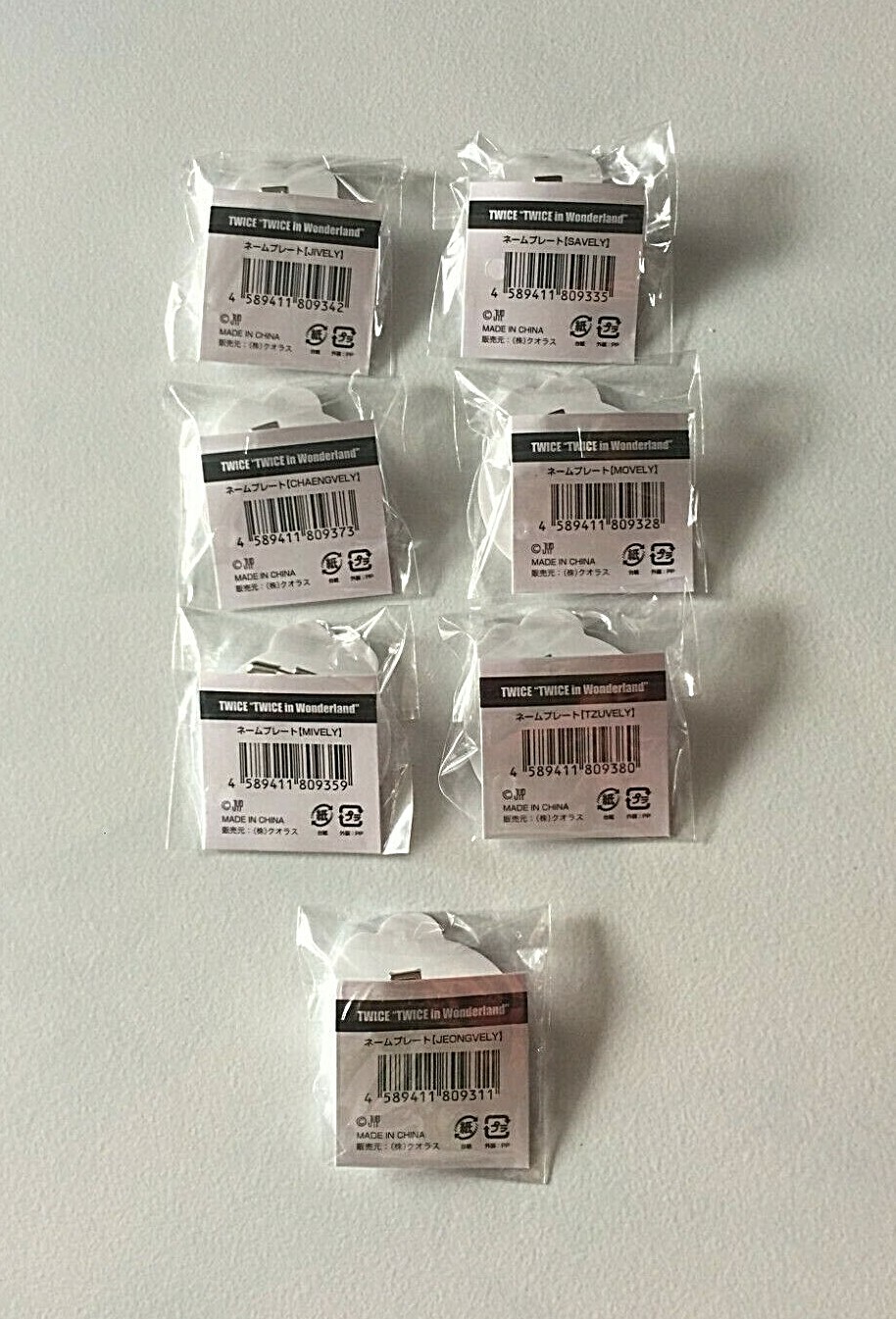 Twice Japan Official Fan Club Goods Twice In Wonderland Nameplate Momo Mina Ebay