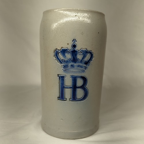 Tasse en pierre bière vintage HB brasserie Munich 1 litre Stonewear - Photo 7 sur 16