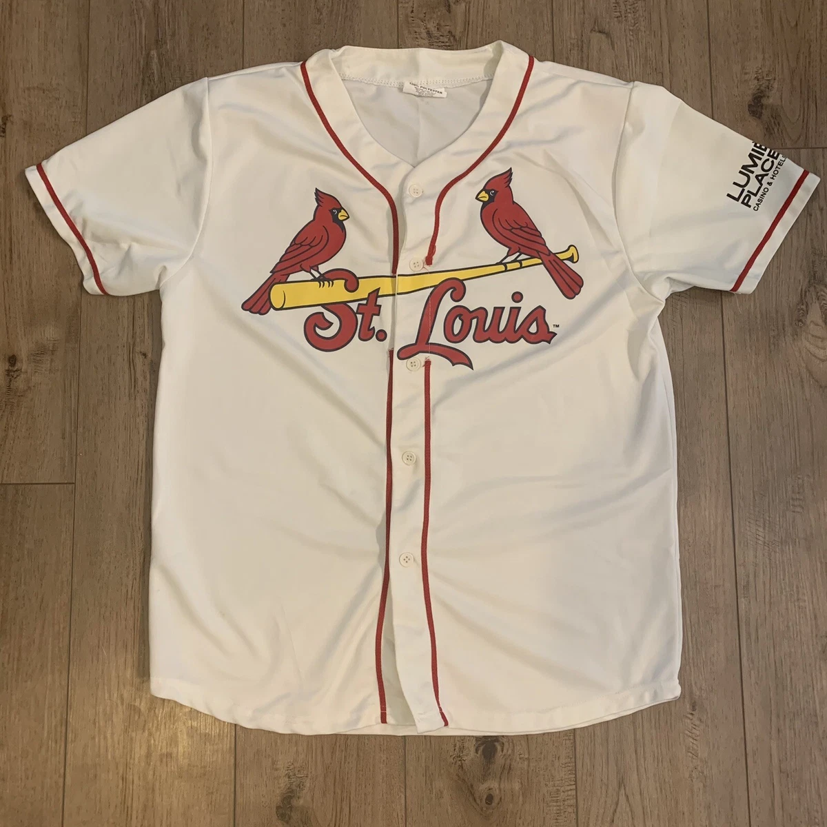 St Louis Cardinals throw back Retro jersey size XL cream SGA eBay