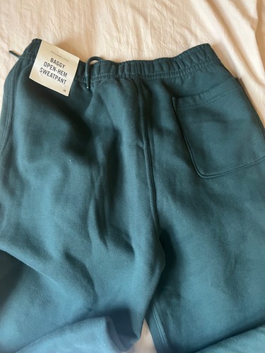 Abercrombie & Fitch Essentials Baggy Sweatpants Dark Spruce Green Pants Jogger M - Picture 7 of 7