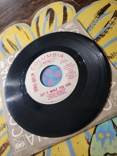 JANIS JOPLIN PROMO Get It While You Can stereo/mono COLUMBIA 7" 45 RPM - Picture 8 of 13
