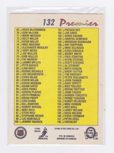1990-91 O-Pee-Chee Premier - # 1-132 - *Pick & Finish you Set* - NRMT-MT - Picture 163 of 163