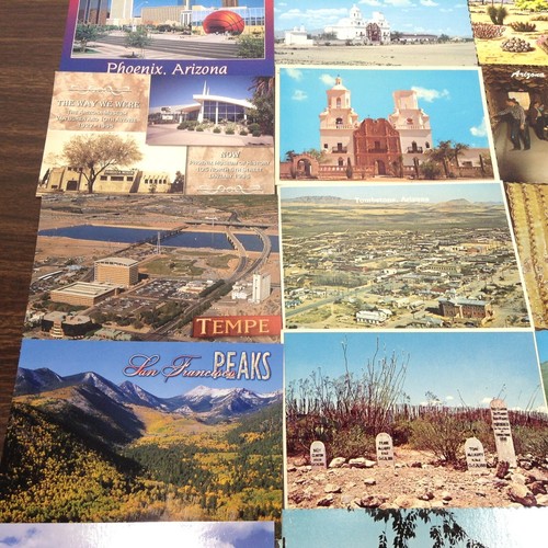 LOT of 28pc VINTAGE ARIZONA POSTCARDS NO WRITING + Ephemera Brochures Pamphlets - Picture 5 of 24