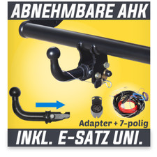 Für BMW 3er E46 3-Tür Compact 01-05 Anhängerkupplung abnehmbar+ES 7p uni