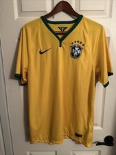 Rare 2014 World Cup Authentic Neymar Brazil Jersey Size Large